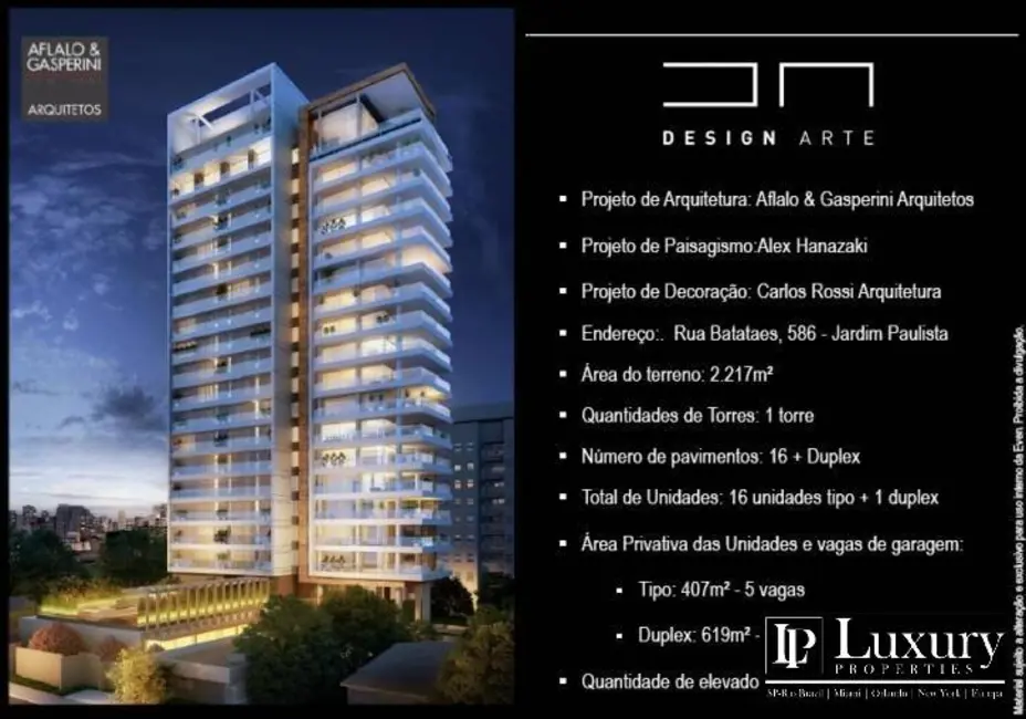 Foto 1 de Apartamento com 4 quartos à venda e para alugar, 407m2 em Jardim Paulista, São Paulo - SP