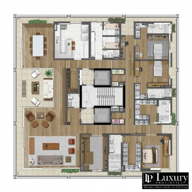 Apartamento com 4 quartos à venda, 437m2 em Vila Madalena, São Paulo - SP - imagem 6 Foto 6 de Apartamento com 4 quartos à venda, 437m2 em Vila Madalena, São Paulo - SP