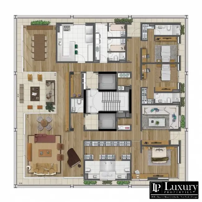 Apartamento com 4 quartos à venda, 437m2 em Vila Madalena, São Paulo - SP - imagem 7 Foto 7 de Apartamento com 4 quartos à venda, 437m2 em Vila Madalena, São Paulo - SP