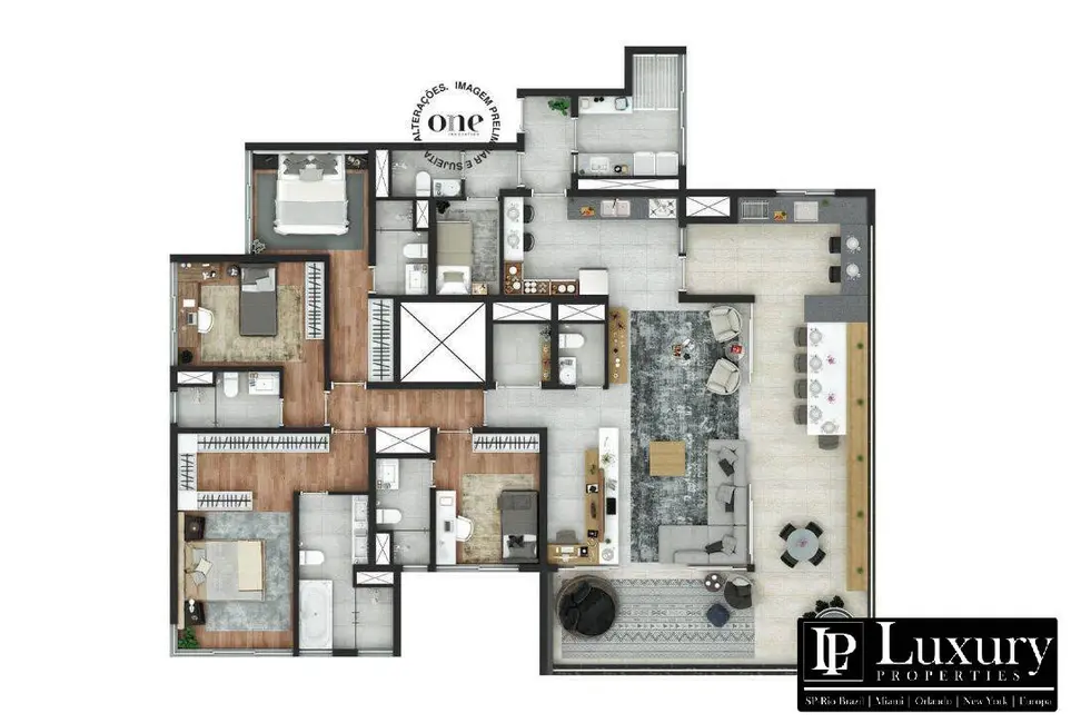 Foto 9 de Apartamento com 4 quartos à venda e para alugar, 230m2 em Pinheiros, São Paulo - SP