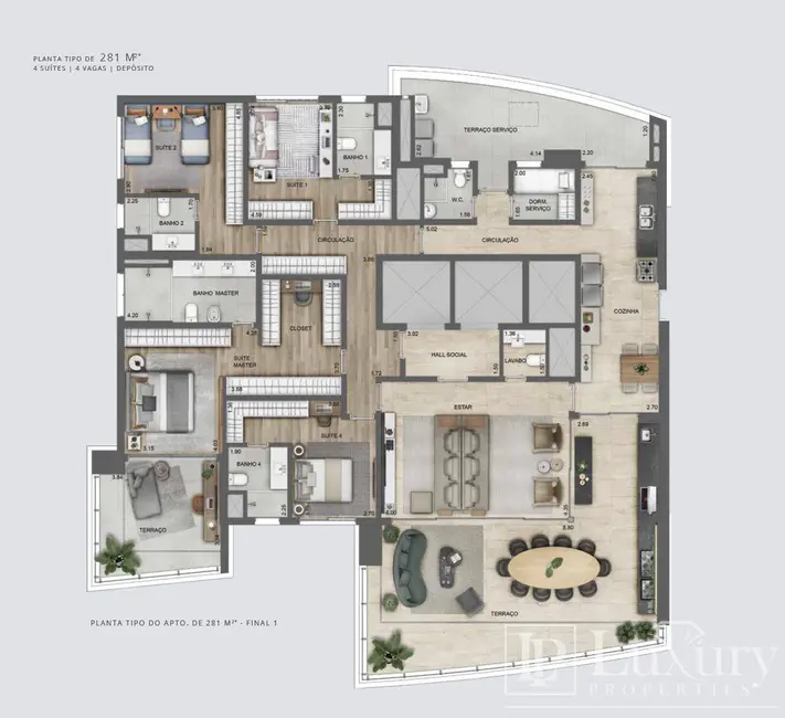 Apartamento com 4 quartos à venda, 281m2 em Paraíso, São Paulo - SP - imagem 9 Foto 9 de Apartamento com 4 quartos à venda, 281m2 em Paraíso, São Paulo - SP
