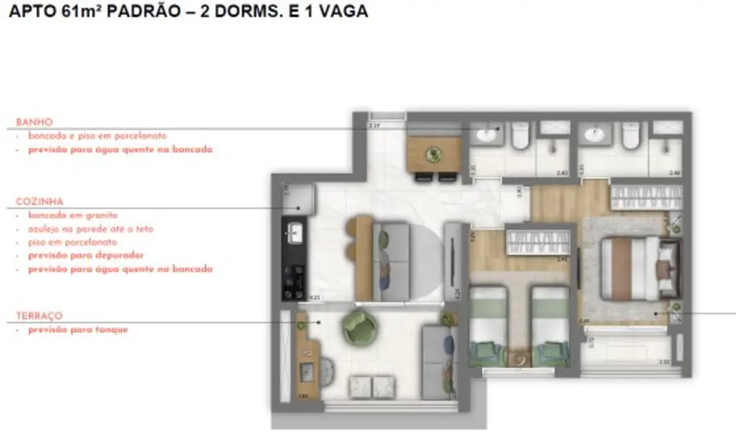 Apartamento com 3 quartos à venda e para alugar, 61835m2 em Vila Clementino, São Paulo - SP - imagem 7 Foto 7 de Apartamento com 3 quartos à venda e para alugar, 61835m2 em Vila Clementino, São Paulo - SP