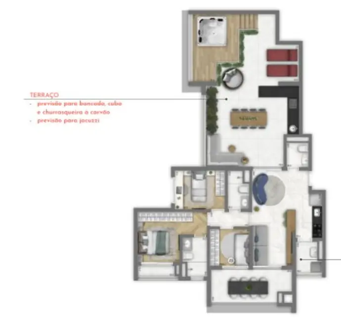 Apartamento com 3 quartos à venda e para alugar, 61835m2 em Vila Clementino, São Paulo - SP - imagem 8 Foto 8 de Apartamento com 3 quartos à venda e para alugar, 61835m2 em Vila Clementino, São Paulo - SP