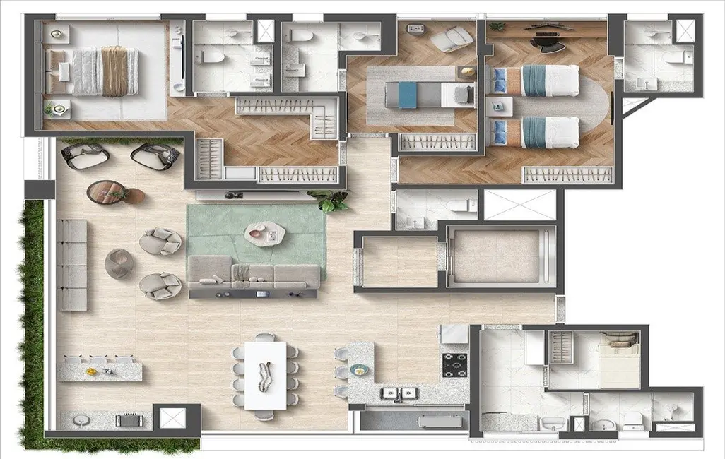 Foto 9 de Apartamento com 3 quartos à venda e para alugar, 163m2 em Pinheiros, São Paulo - SP