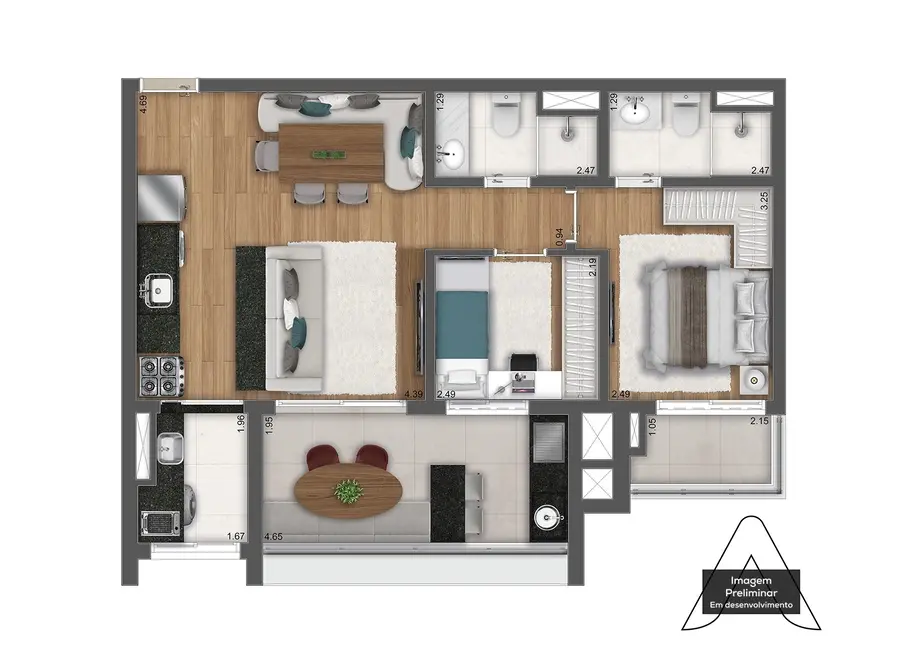 Apartamento com 3 quartos à venda e para alugar, 40160m2 em Vila Mariana, São Paulo - SP - imagem 2 Foto 2 de Apartamento com 3 quartos à venda e para alugar, 40160m2 em Vila Mariana, São Paulo - SP