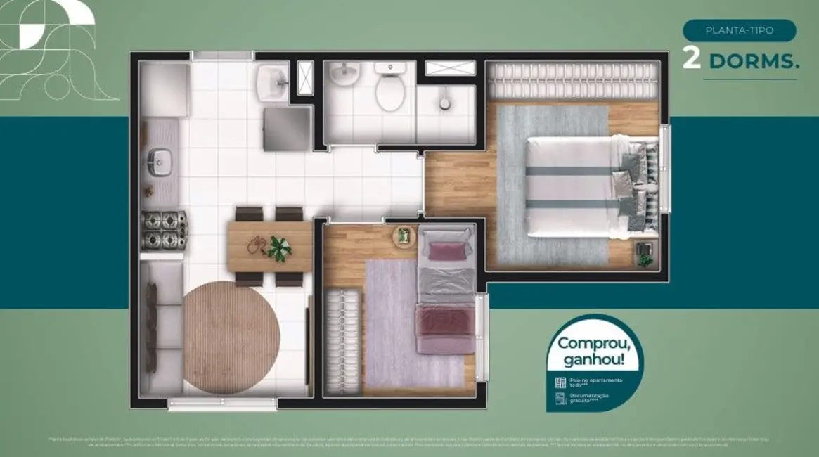 Foto 3 de Apartamento com 2 quartos à venda, 16777215m2 em Várzea da Barra Funda, São Paulo - SP