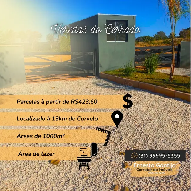 Foto 1 de Chácara à venda, 1000m2 em Centro, Curvelo - MG
