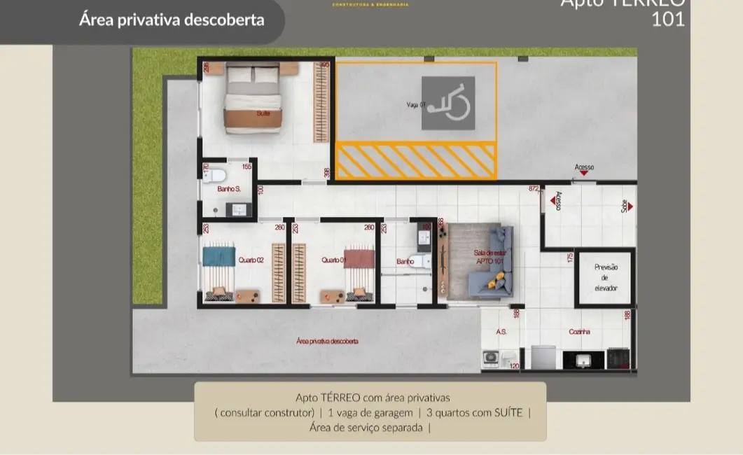 Foto 1 de Apartamento com 3 quartos à venda, 81m2 em Contagem - MG