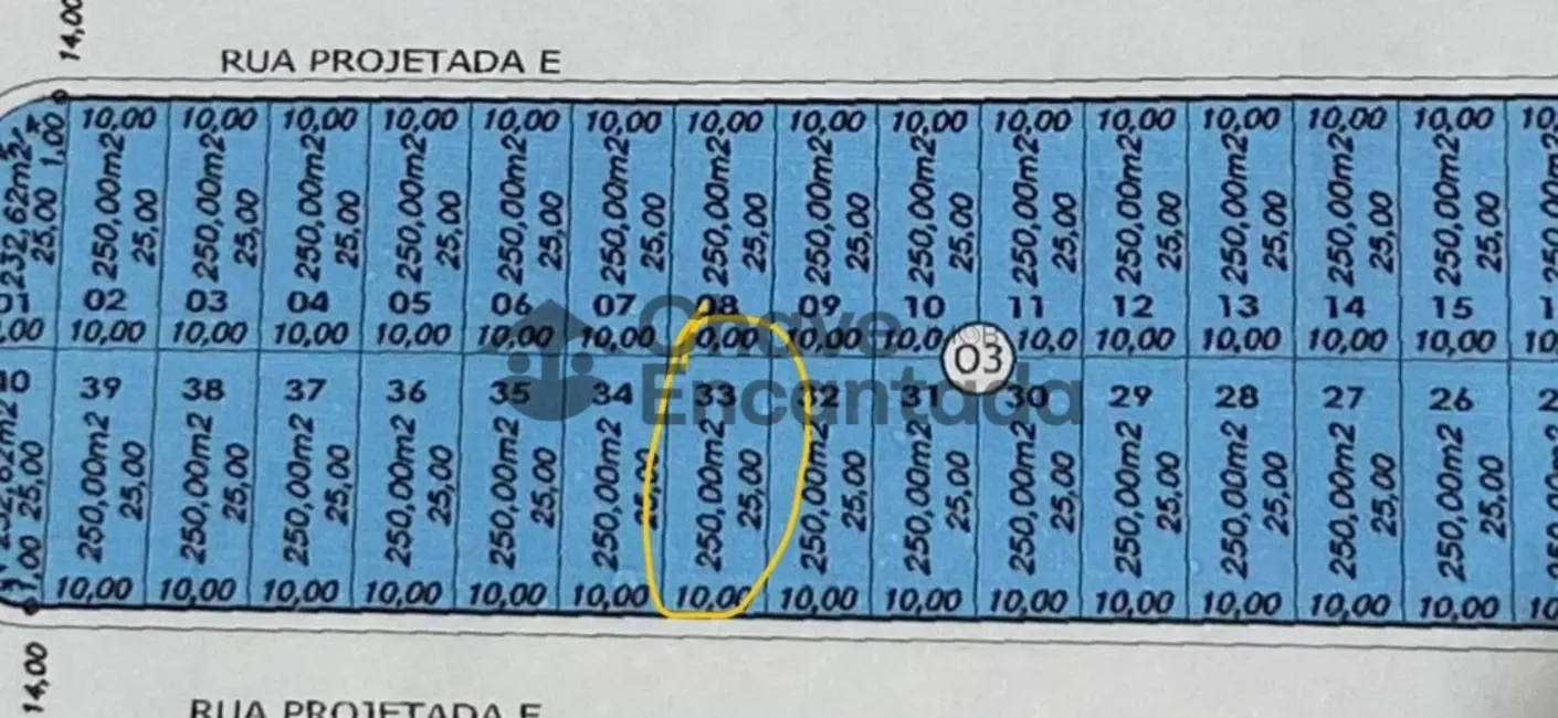 Foto 3 de Terreno / Lote à venda, 250m2 em Jardim Alto do Silvares, Birigui - SP