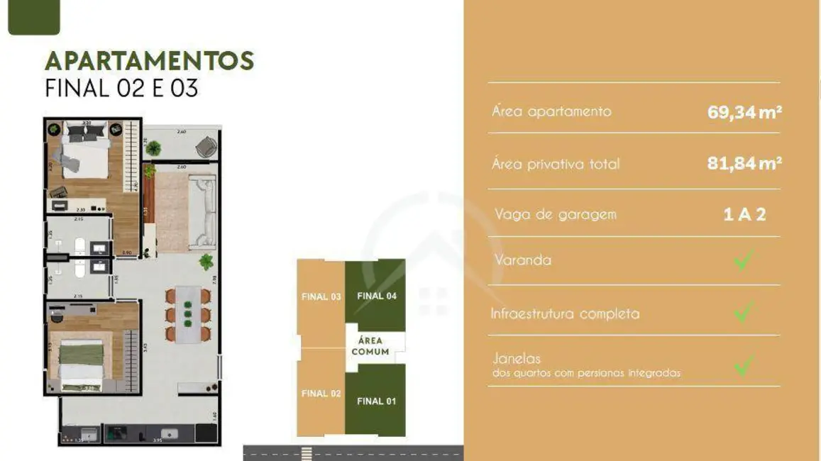 Foto 5 de Apartamento com 2 quartos à venda, 81m2 em Vila Helena, Atibaia - SP