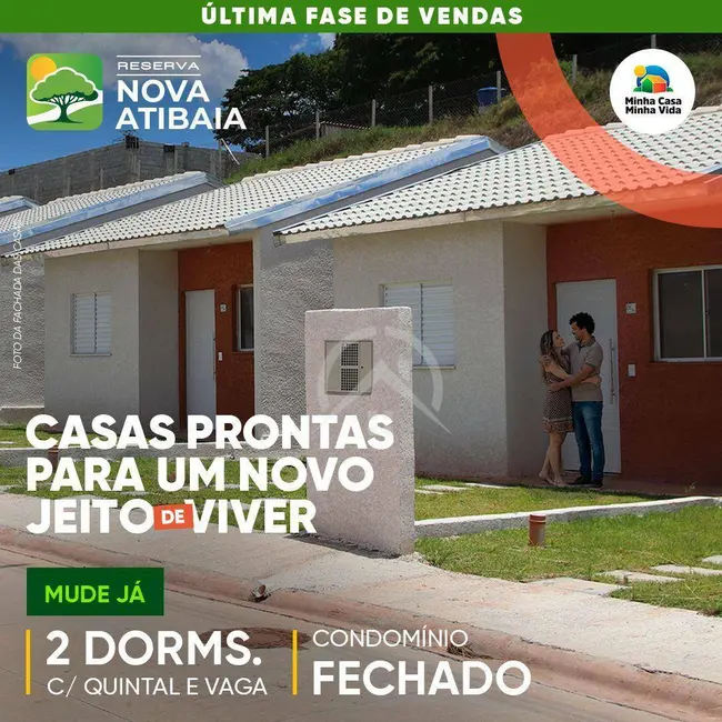 Foto 2 de Casa de Condomínio com 2 quartos à venda, 120m2 em Caetetuba, Atibaia - SP