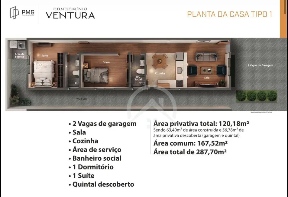 Casa de Condomínio com 2 quartos à venda, 120m2 em Jardim Imperial, Atibaia - SP - imagem 8 Foto 8 de Casa de Condomínio com 2 quartos à venda, 120m2 em Jardim Imperial, Atibaia - SP
