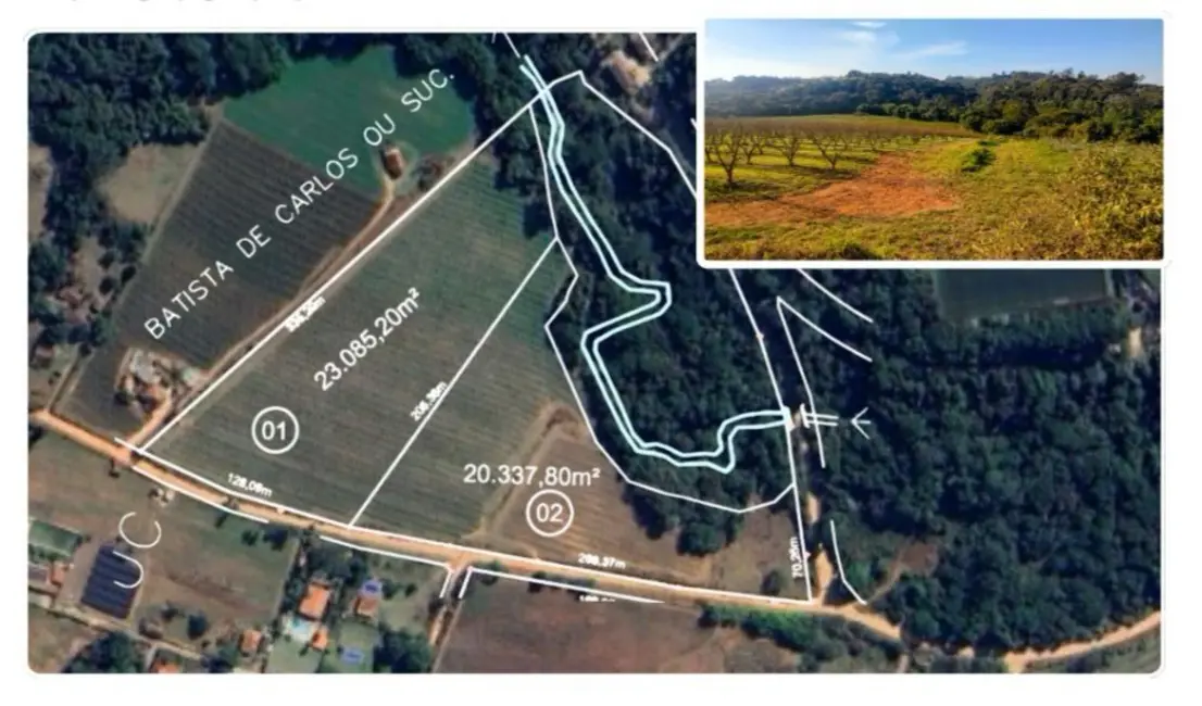 Foto 1 de Terreno / Lote à venda, 2308520m2 em Iara, Atibaia - SP