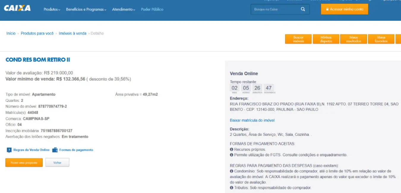 Apartamento com 2 quartos à venda, 49m2 em Parque Bom Retiro, Paulinia - SP - imagem 4 Foto 4 de Apartamento com 2 quartos à venda, 49m2 em Parque Bom Retiro, Paulinia - SP