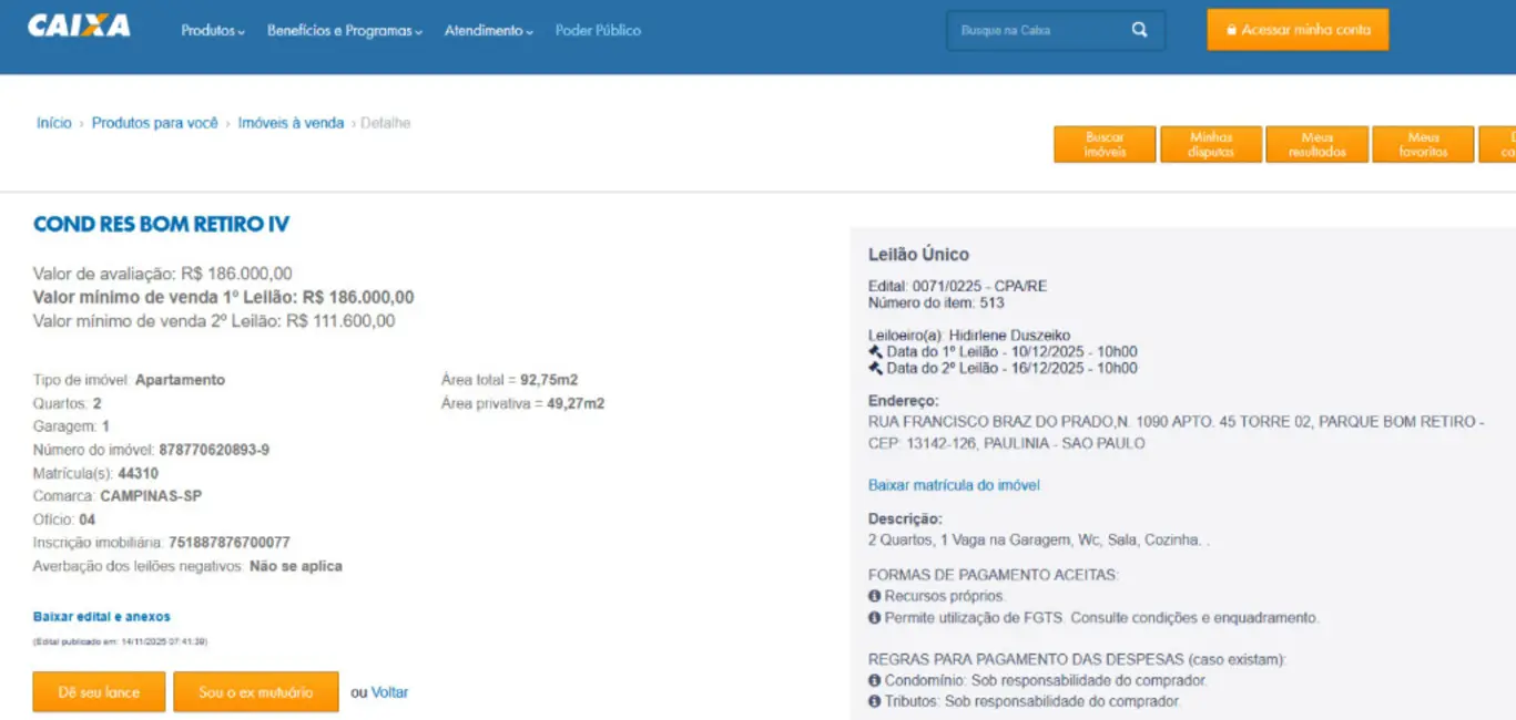 Apartamento com 2 quartos à venda, 47m2 em Parque Bom Retiro, Paulinia - SP - imagem 3 Foto 3 de Apartamento com 2 quartos à venda, 47m2 em Parque Bom Retiro, Paulinia - SP