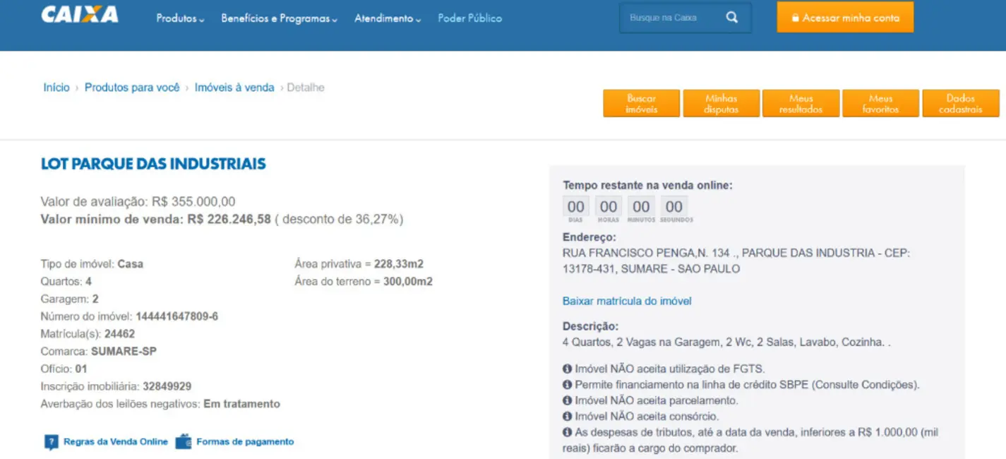 Foto 3 de Casa com 4 quartos à venda, 128m2 em Parque das Indústrias (Nova Veneza), Sumare - SP