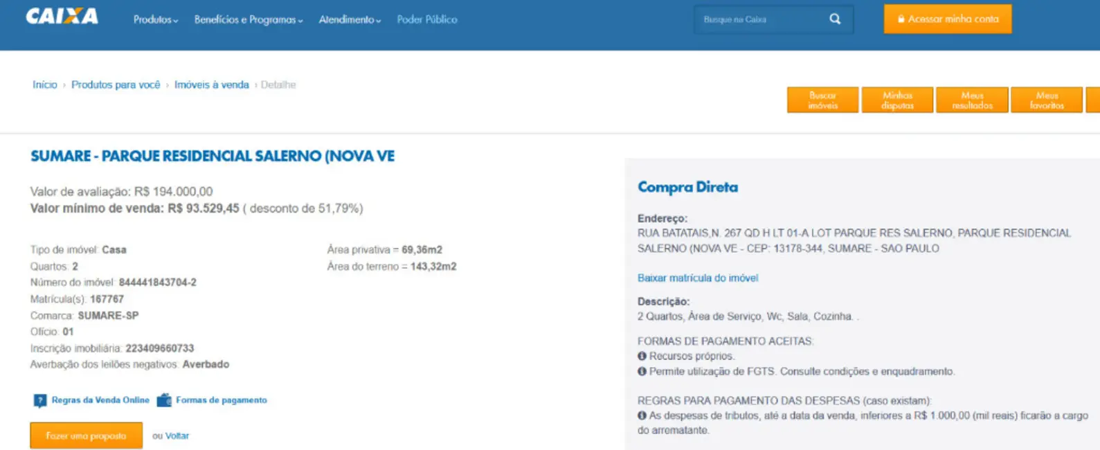 Foto 4 de Casa com 2 quartos à venda, 69m2 em Parque Residencial Salerno (Nova Veneza), Sumare - SP