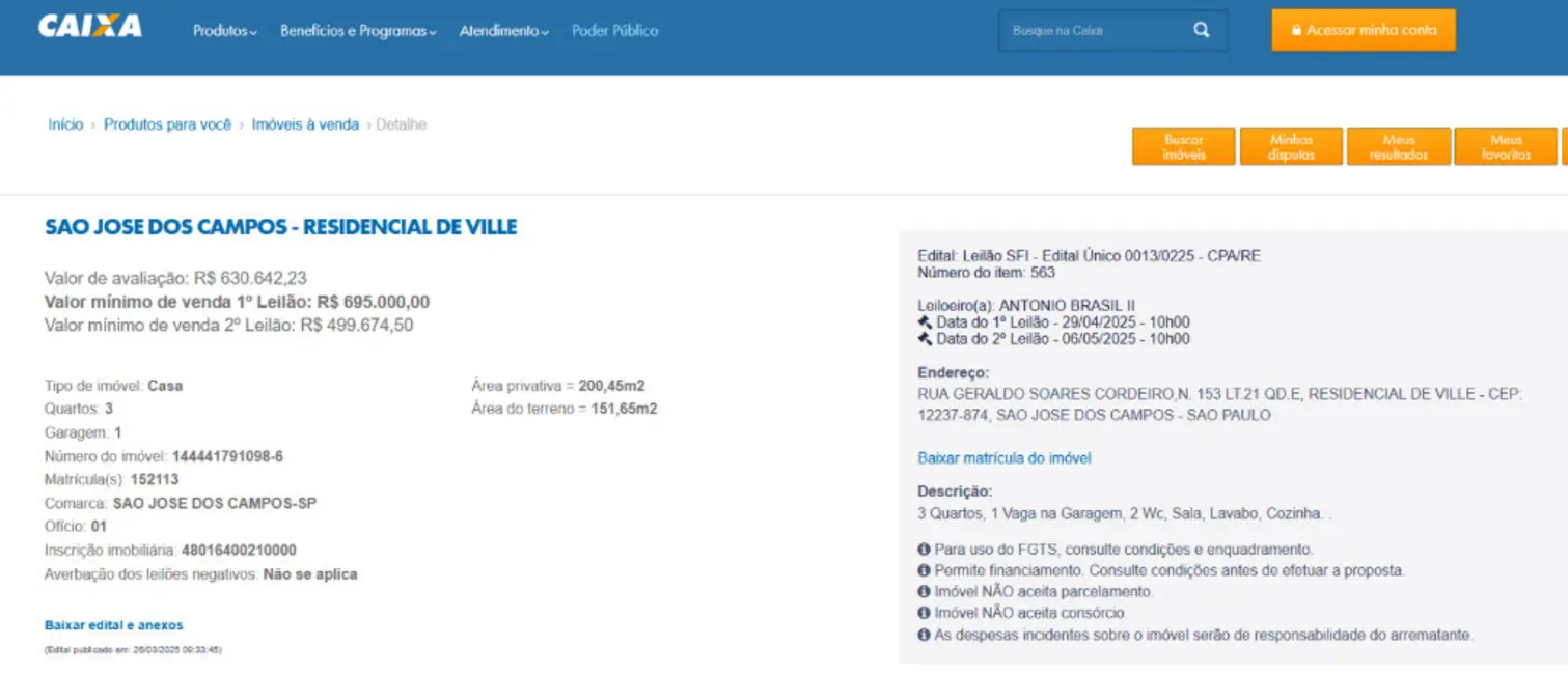 Casa com 3 quartos à venda, 200m2 em Sao Jose Dos Campos - SP - imagem 2 Foto 2 de Casa com 3 quartos à venda, 200m2 em Sao Jose Dos Campos - SP