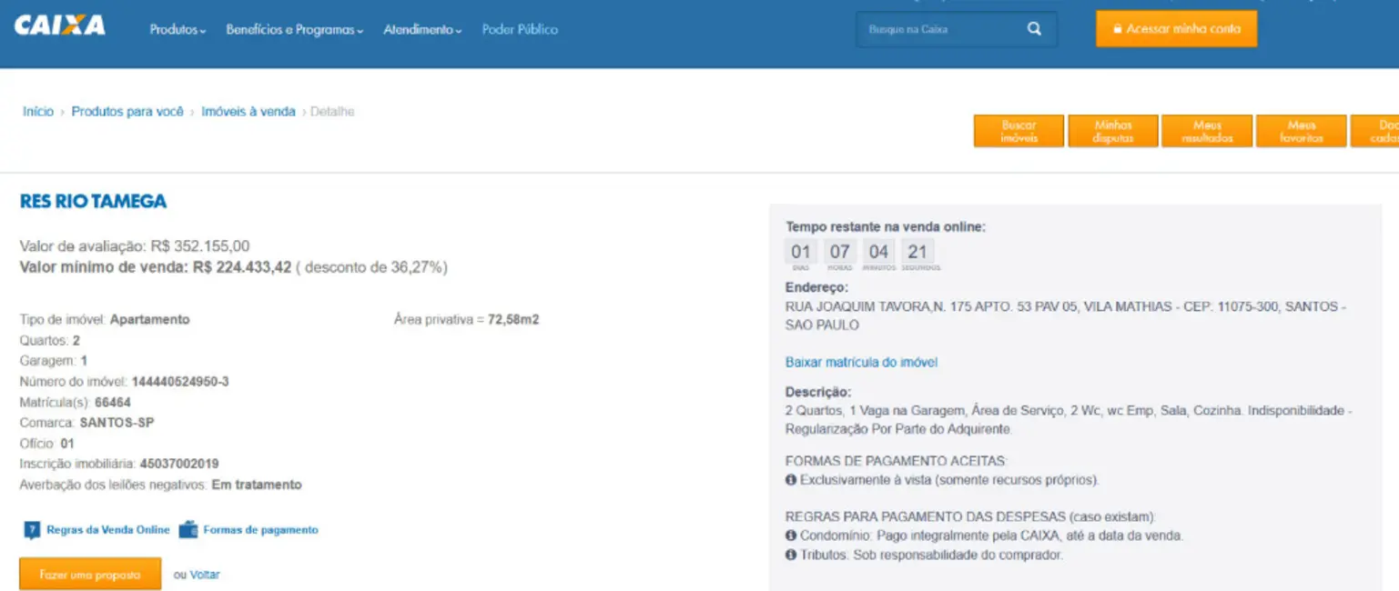 Foto 2 de Apartamento com 2 quartos à venda, 73m2 em Vila Mathias, Santos - SP