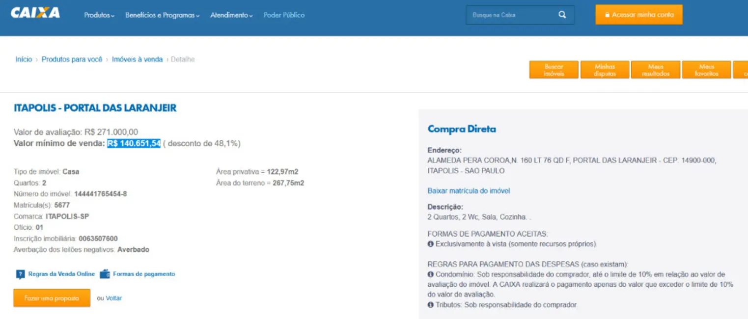 Foto 4 de Casa com 2 quartos à venda, 123m2 em Itapolis - SP