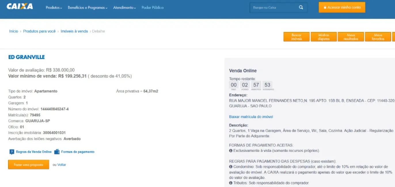 Foto 3 de Apartamento com 2 quartos à venda, 54m2 em Enseada, Guaruja - SP