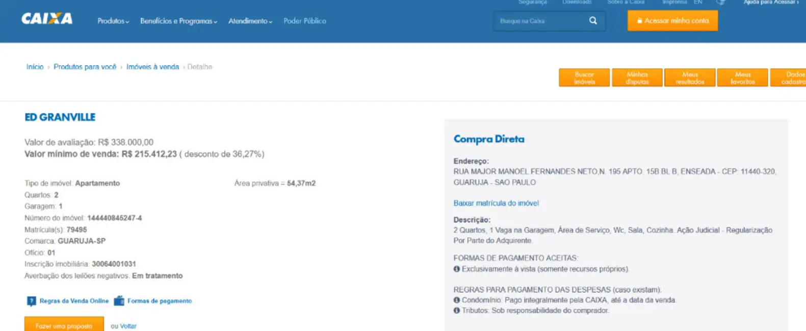 Apartamento com 2 quartos à venda, 54m2 em Enseada, Guaruja - SP - imagem 3 Foto 3 de Apartamento com 2 quartos à venda, 54m2 em Enseada, Guaruja - SP