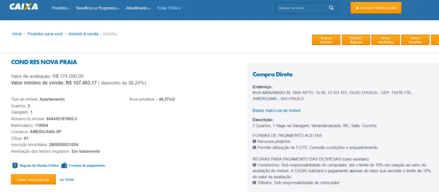 Foto 3 de Apartamento com 2 quartos à venda, 49m2 em Balneário Salto Grande, Americana - SP