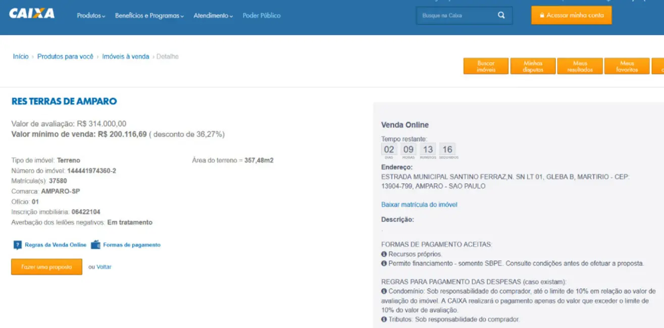 Foto 3 de Terreno / Lote à venda, 357m2 em Vale Verde, Amparo - SP