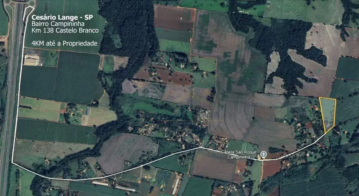 Foto 2 de Chácara com 3 quartos à venda, 25000m2 em Cesario Lange - SP