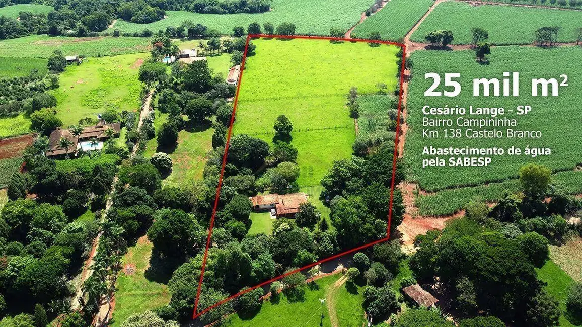 Foto 1 de Chácara com 3 quartos à venda, 25000m2 em Cesario Lange - SP