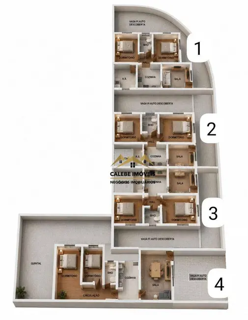 Foto 3 de Casa com 2 quartos à venda, 100m2 em Residencial Donato Flores, Tatui - SP
