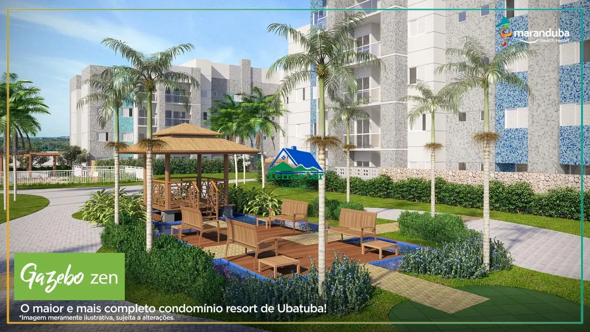 Foto 6 de Apartamento com 3 quartos à venda, 58m2 em Ubatuba - SP