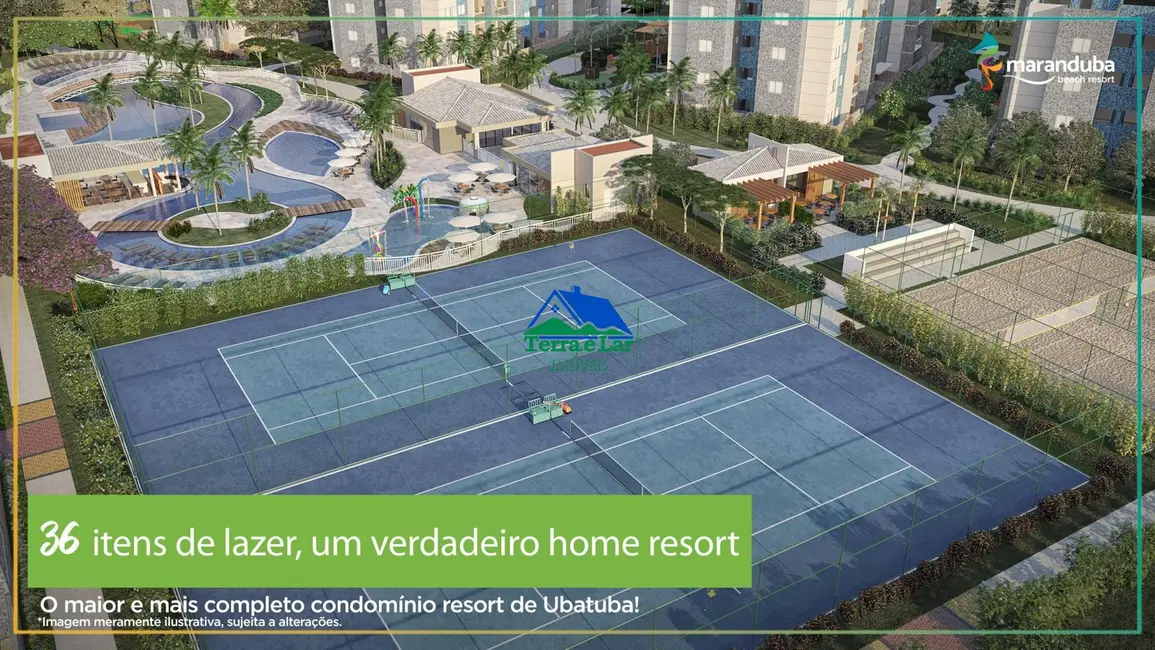 Foto 1 de Apartamento com 3 quartos à venda, 58m2 em Ubatuba - SP