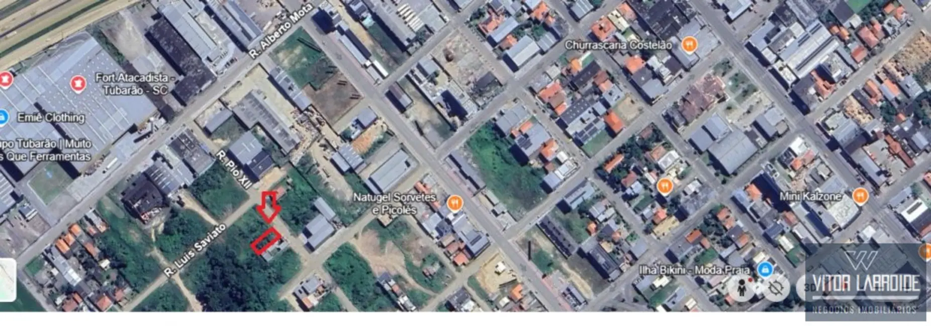 Foto 2 de Terreno / Lote à venda, 360m2 em Dehon, Tubarao - SC