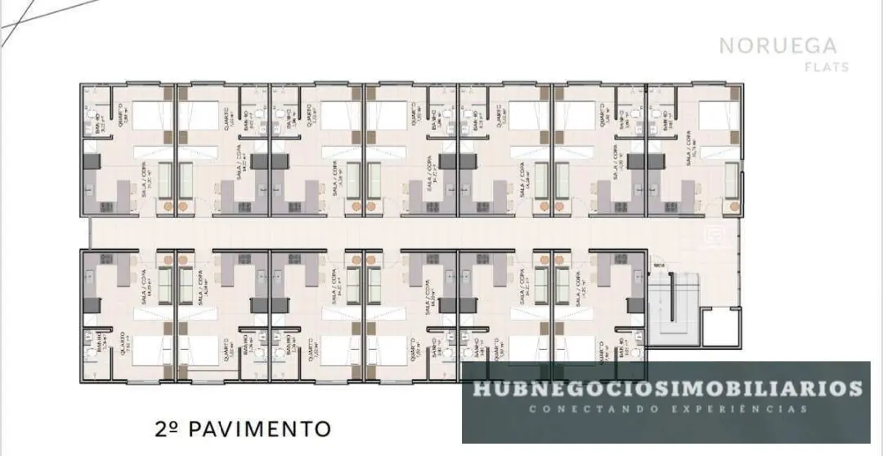 Foto 8 de Loft / Flat com 1 quarto à venda, 27m2 em Ibituruna, Montes Claros - MG