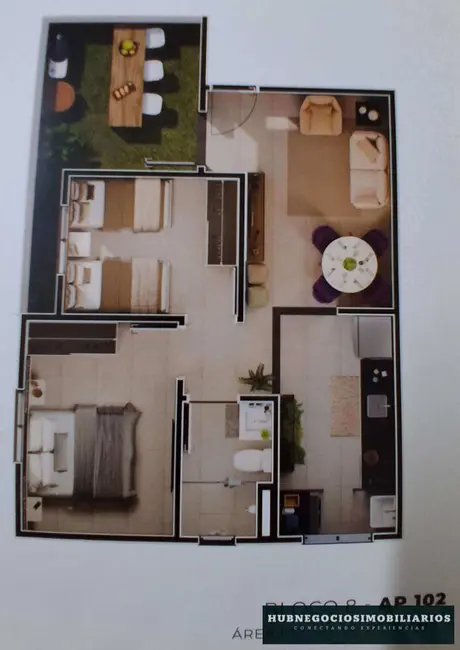 Foto 5 de Apartamento com 2 quartos à venda, 20m2 em Vila Regina, Montes Claros - MG