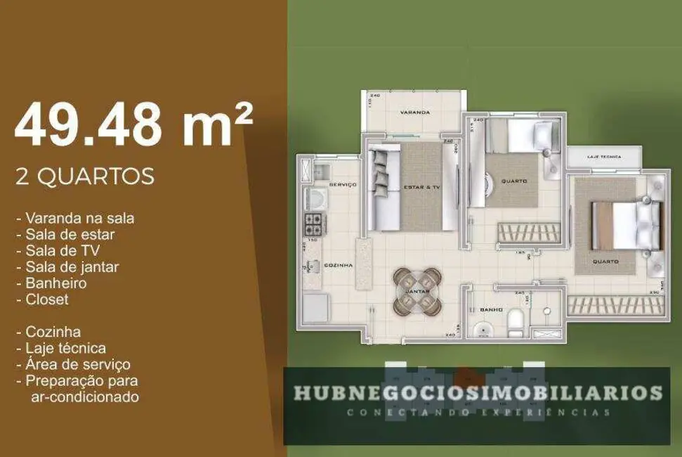 Apartamento com 2 quartos à venda, 49m2 em Dos Mangues, Montes Claros - MG - imagem 5 Foto 5 de Apartamento com 2 quartos à venda, 49m2 em Dos Mangues, Montes Claros - MG