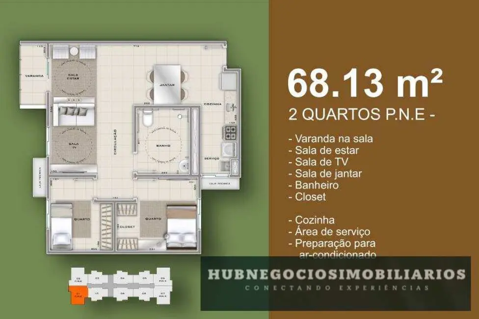 Apartamento com 3 quartos à venda, 67m2 em Dos Mangues, Montes Claros - MG - imagem 6 Foto 6 de Apartamento com 3 quartos à venda, 67m2 em Dos Mangues, Montes Claros - MG