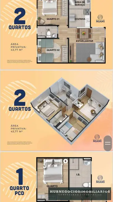 Apartamento com 2 quartos à venda, 43m2 em Vila Atlântida, Montes Claros - MG - imagem 7 Foto 7 de Apartamento com 2 quartos à venda, 43m2 em Vila Atlântida, Montes Claros - MG