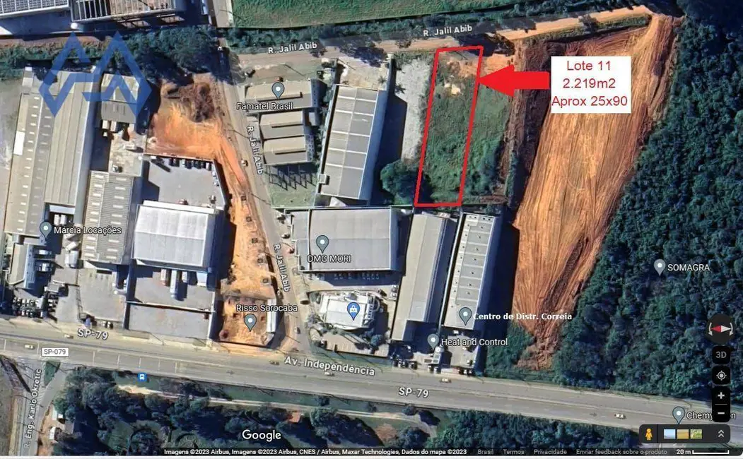 Foto 8 de Terreno / Lote à venda, 2219m2 em Éden, Sorocaba - SP