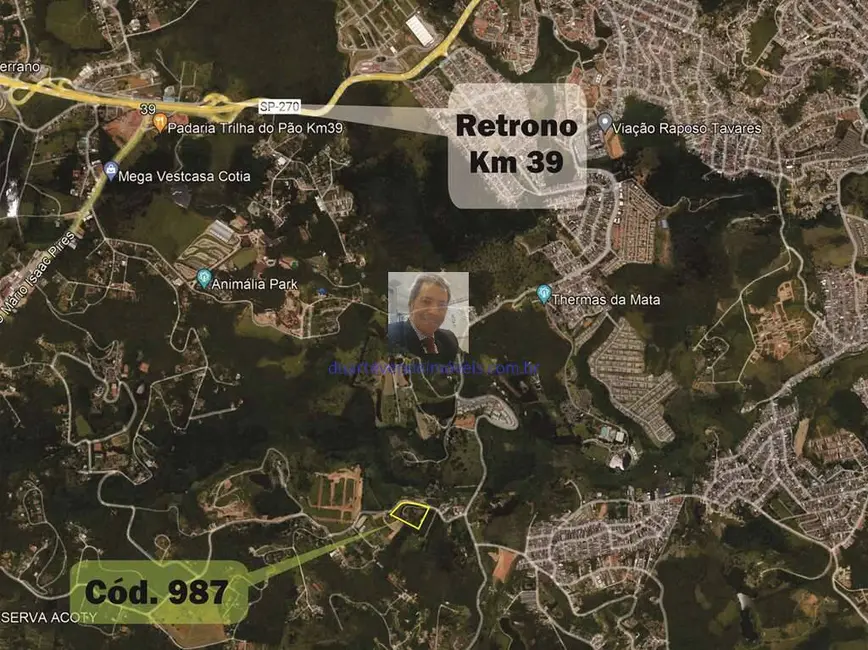 Foto 2 de Terreno / Lote à venda, 18455m2 em Taboleiro Verde, Cotia - SP