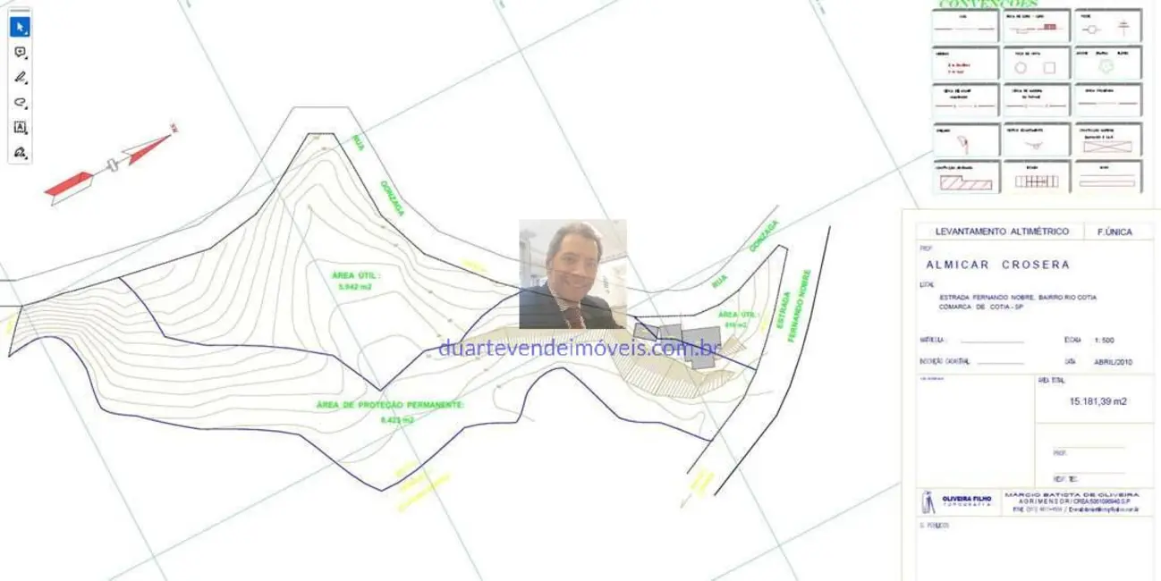 Foto 3 de Terreno / Lote à venda, 15181m2 em Parque Rincão, Cotia - SP