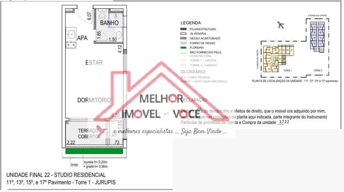 Foto 1 de Apartamento com 1 quarto à venda, 30m2 em Indianópolis, São Paulo - SP