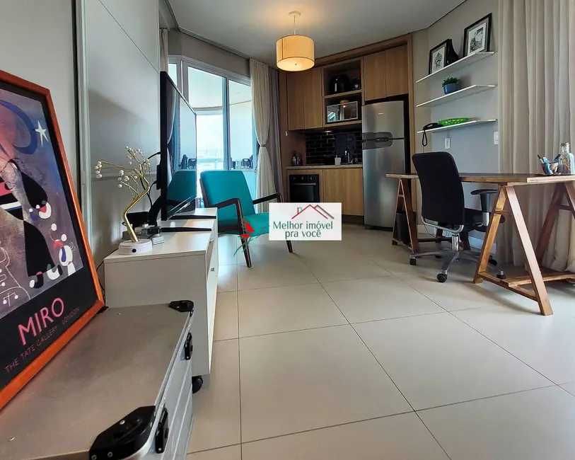 Foto 5 de Apartamento com 1 quarto para alugar, 52m2 em Pompéia, Santos - SP