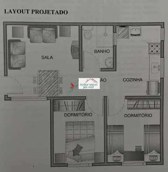 Foto 9 de Apartamento com 2 quartos à venda, 50m2 em Jardim Esperança III, Pocos De Caldas - MG
