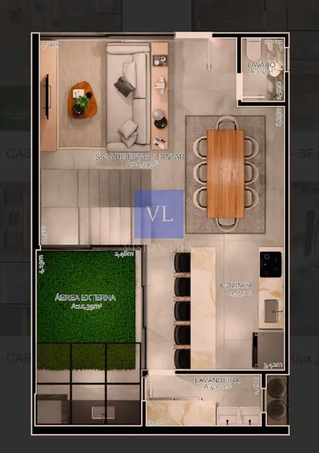 Foto 5 de Casa de Condomínio com 3 quartos à venda, 120m2 em Pilarzinho, Curitiba - PR