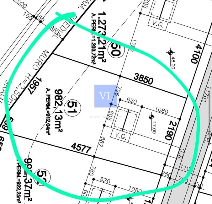 Terreno / Lote à venda, 982m2 em Mossunguê, Curitiba - PR - imagem 8 Foto 8 de Terreno / Lote à venda, 982m2 em Mossunguê, Curitiba - PR