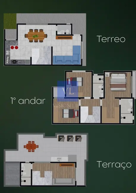 Foto 4 de Casa de Condomínio com 3 quartos à venda, 120m2 em Uberaba, Curitiba - PR