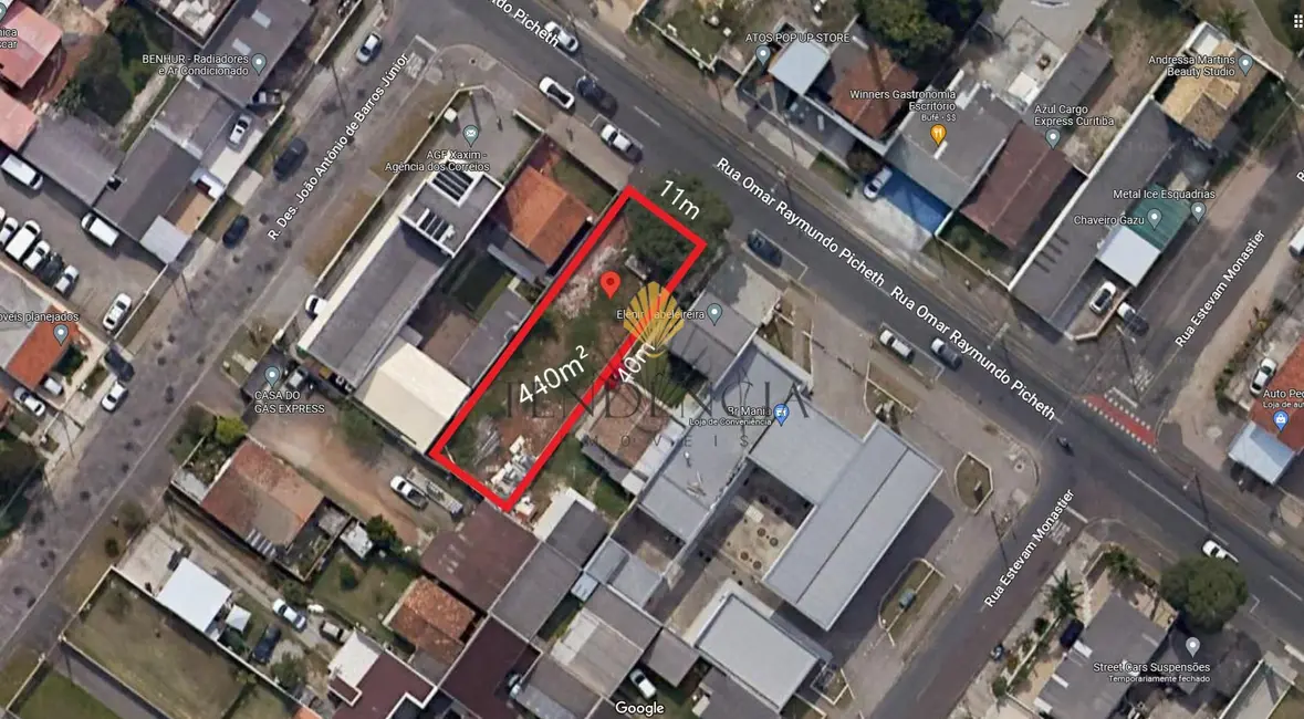 Foto 1 de Terreno / Lote à venda, 440m2 em Xaxim, Curitiba - PR