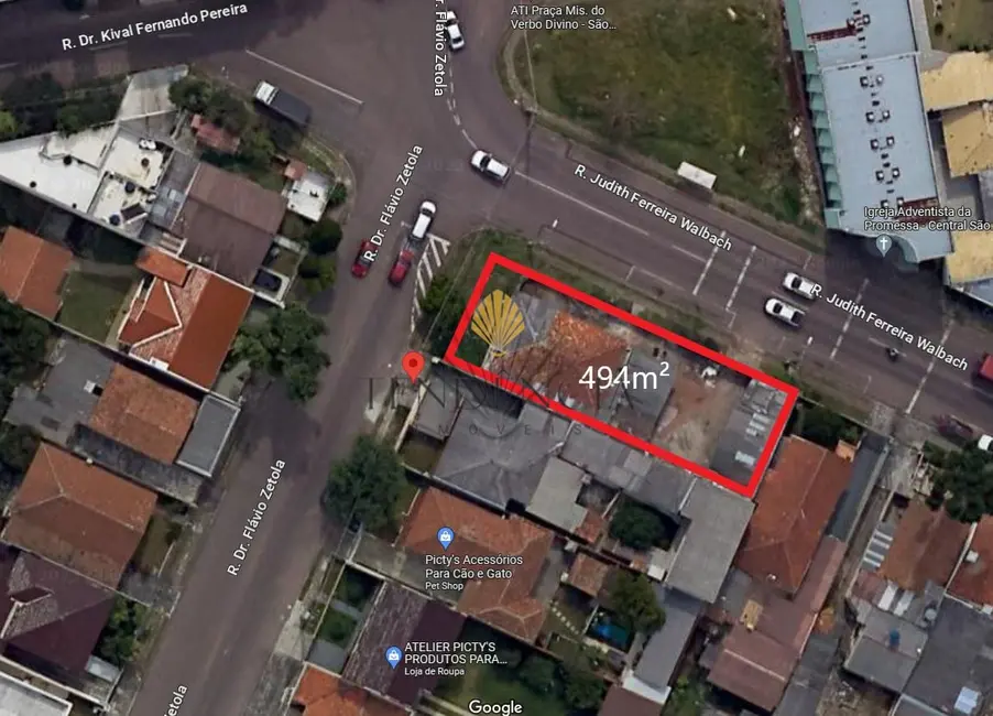 Foto 13 de Terreno / Lote à venda, 494m2 em Três Marias, Sao Jose Dos Pinhais - PR